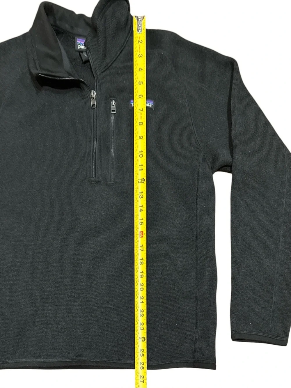 Patagonia Men's Better Sweater 1/4 Zip Pullover Size Small Black